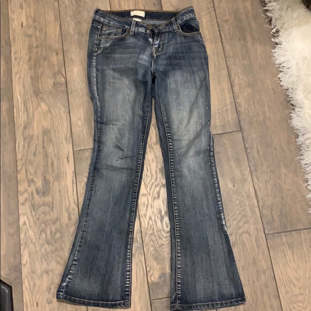 Flare Leg Light Wash Jeans